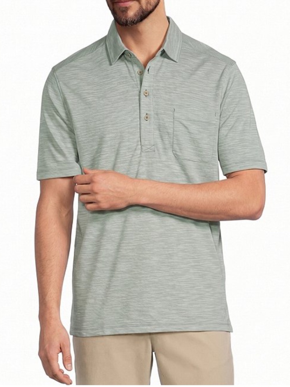 Men's Tommy Bahama San Lucio Tode Short Sleeve Polo Shirt Oxidize Metal Green